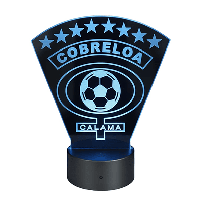 Lampara 3D Cobreloa de 7 colores