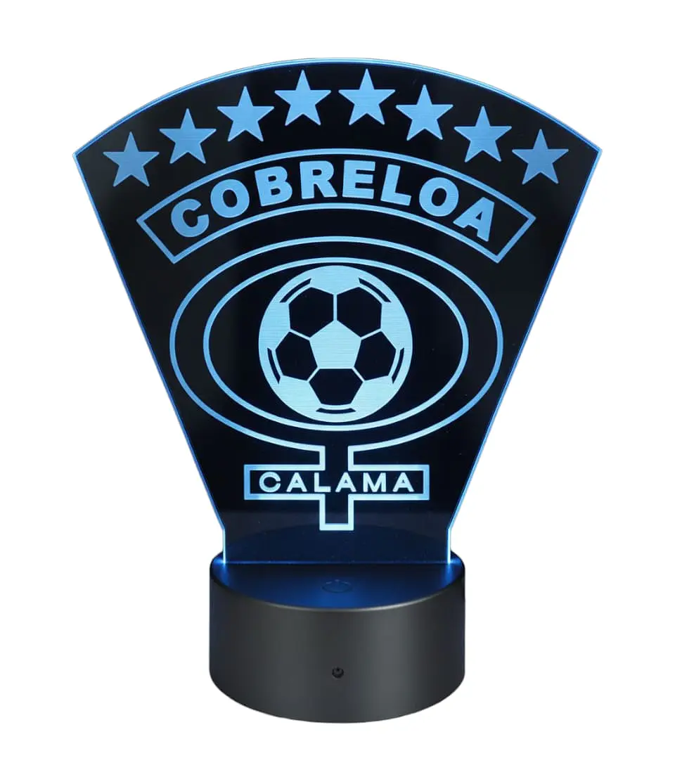 Lampara 3D Cobreloa de 7 colores 2