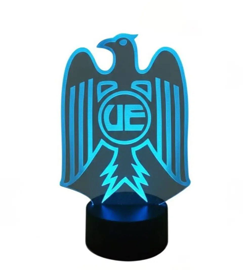 Lampara 3D Unión Española de 7 colores 2