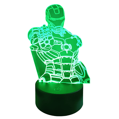 Lampara 3D Iron Man 7 colores