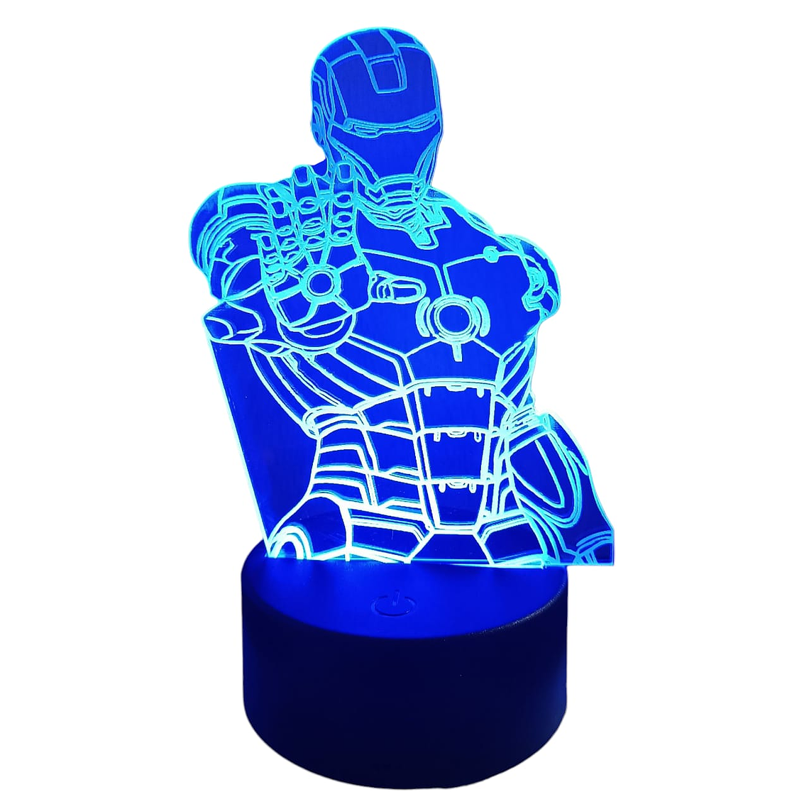 Lampara 3D Iron Man 7 colores 1