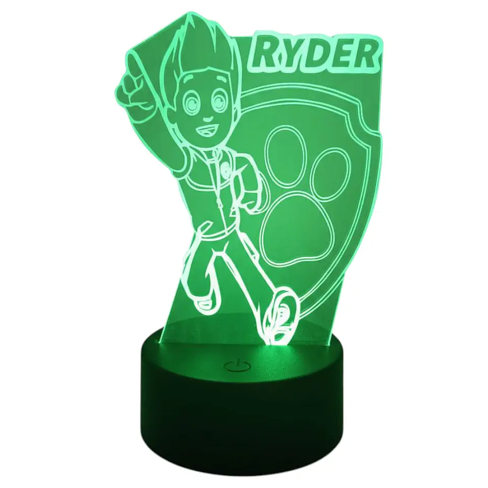 Lampara 3D Ryder 7 colores 3