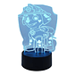 Lampara 3D Marshall Paw patrol 7 colores - Miniatura 3
