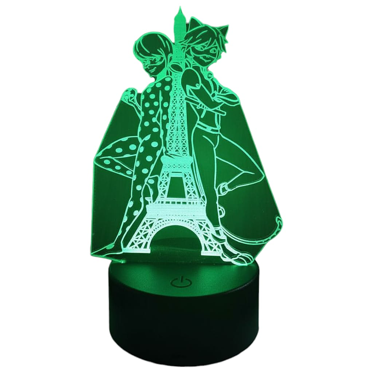 Lampara 3D LadyBug 7 colores 4