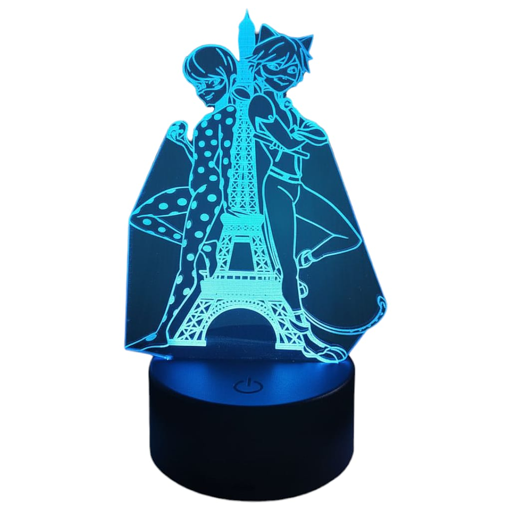 Lampara 3D LadyBug 7 colores