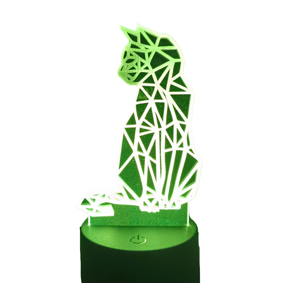 Lampara 3D Gato Holografico de 7 colores 2