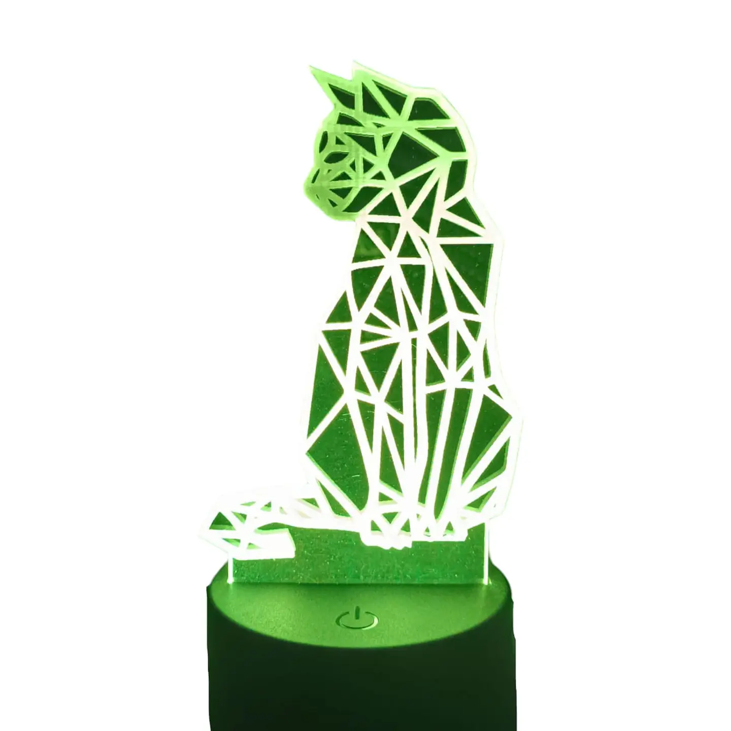 Lampara 3D Gato Holografico de 7 colores 2