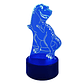Lampara 3D Dinosaurio Feliz de 7 colores - Miniatura 3