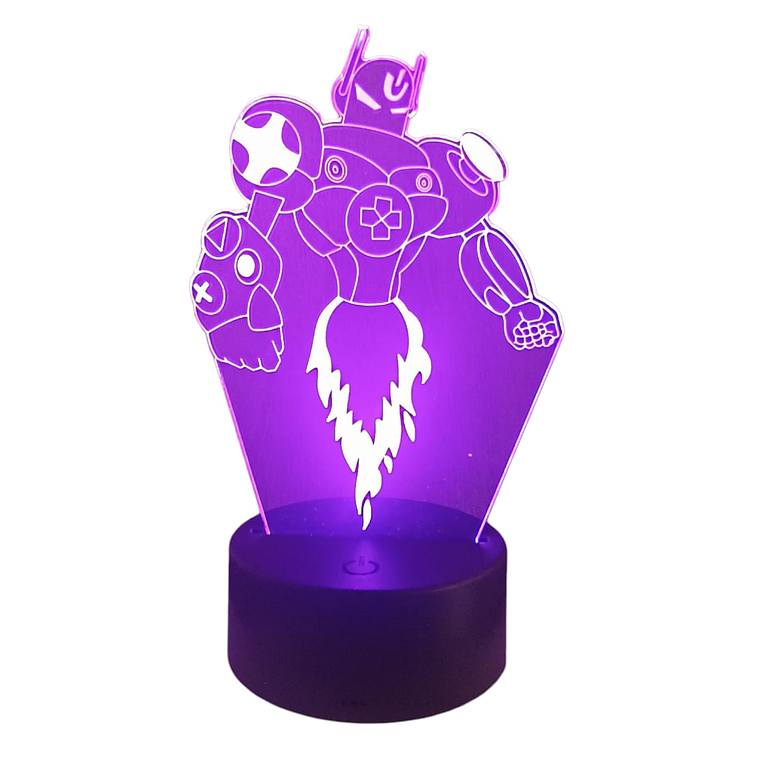 Lampara 3D Robot de 7 colores 4