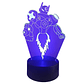 Lampara 3D Robot de 7 colores - Miniatura 2