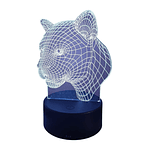 Lampara 3D Puma de 7 colores