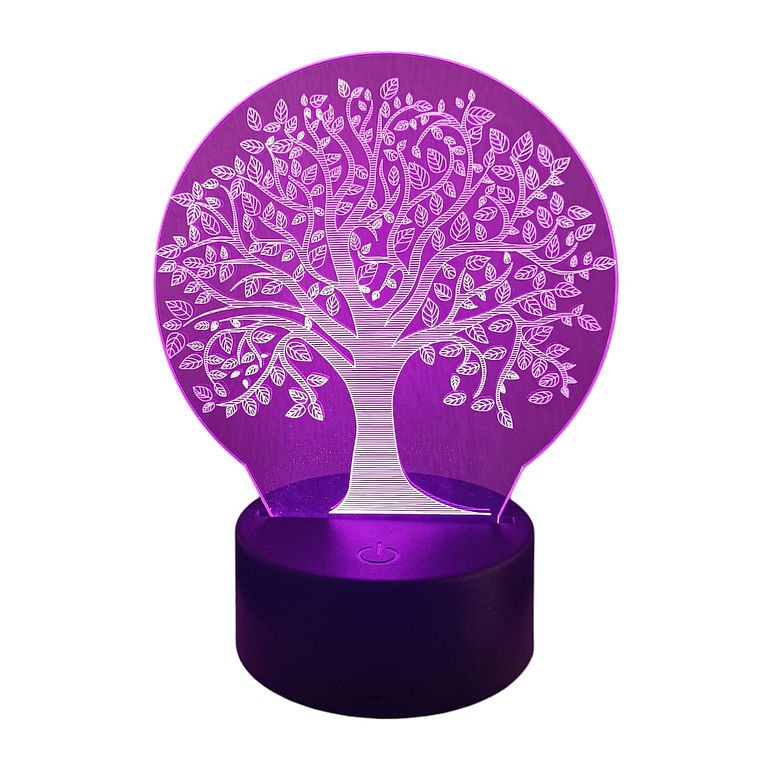 Lampara 3D Arbol De La Vida de 7 colores 4