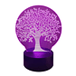 Lampara 3D Arbol De La Vida de 7 colores - Miniatura 4