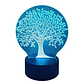 Lampara 3D Arbol De La Vida de 7 colores - Miniatura 1