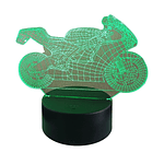 Lampara ilusión 3D Moto Clasica de 7 colores