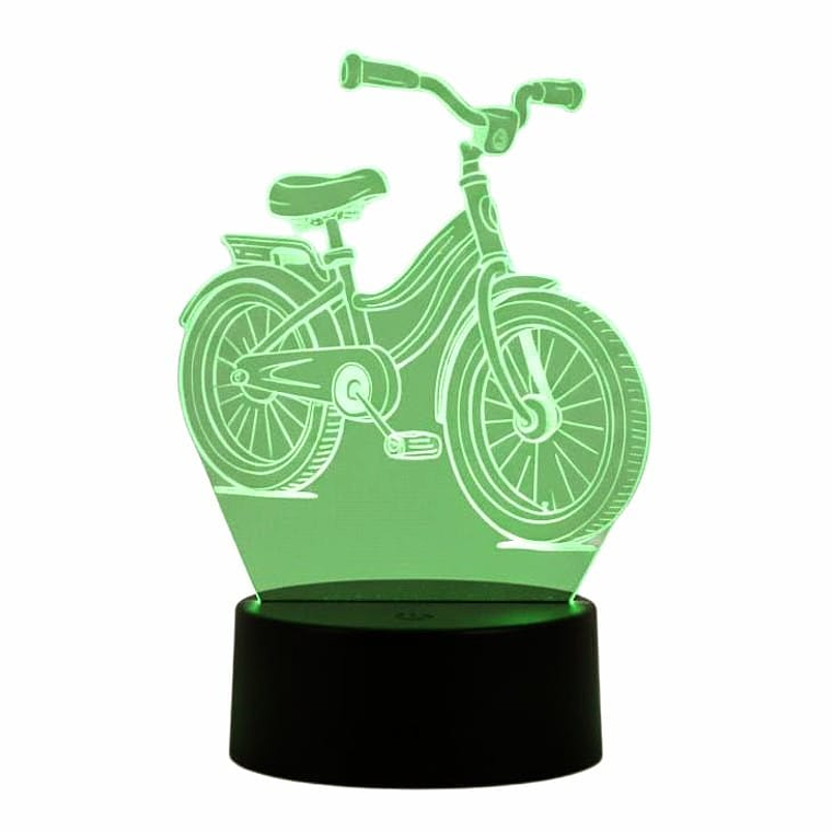 Lampara 3D Bicicleta de 7 colores 3