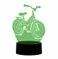 Lampara 3D Bicicleta de 7 colores - Miniatura 3