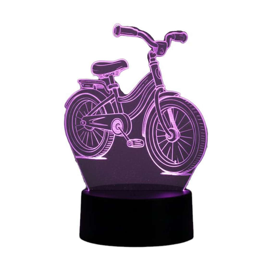 Lampara 3D Bicicleta de 7 colores 2