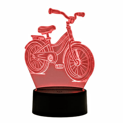 Lampara 3D Bicicleta de 7 colores