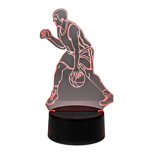 Lampara 3D Baloncesto de 7 colores