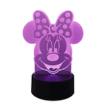 Lampara 3D Minnie de  7 colores