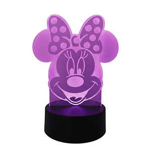 Lampara 3D Minnie de  7 colores
