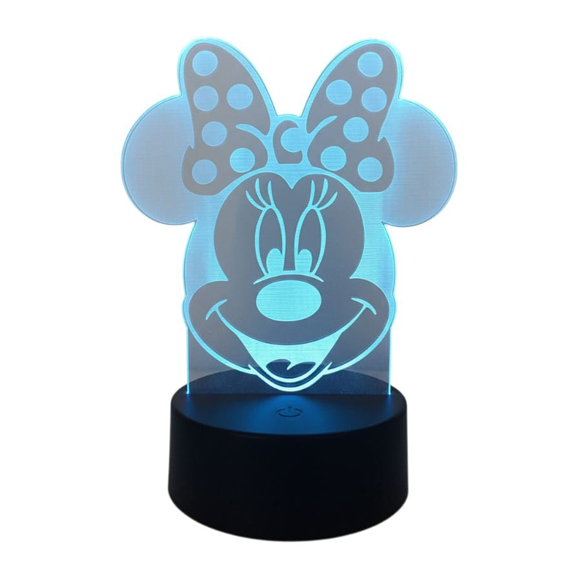 Lampara 3D Minnie de  7 colores 2