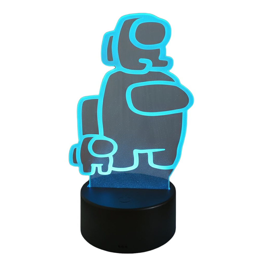 Lampara 3D Among Us 7 colores