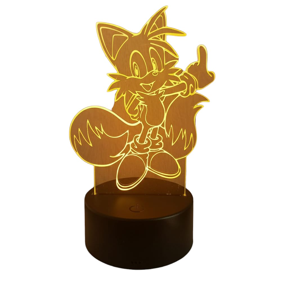 Lampara 3D Tails 7 colores