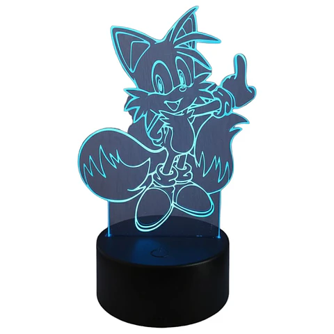 Lampara 3D Tails 7 colores