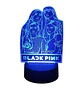 Lampara 3D Black Pink  7 colores - Miniatura 1