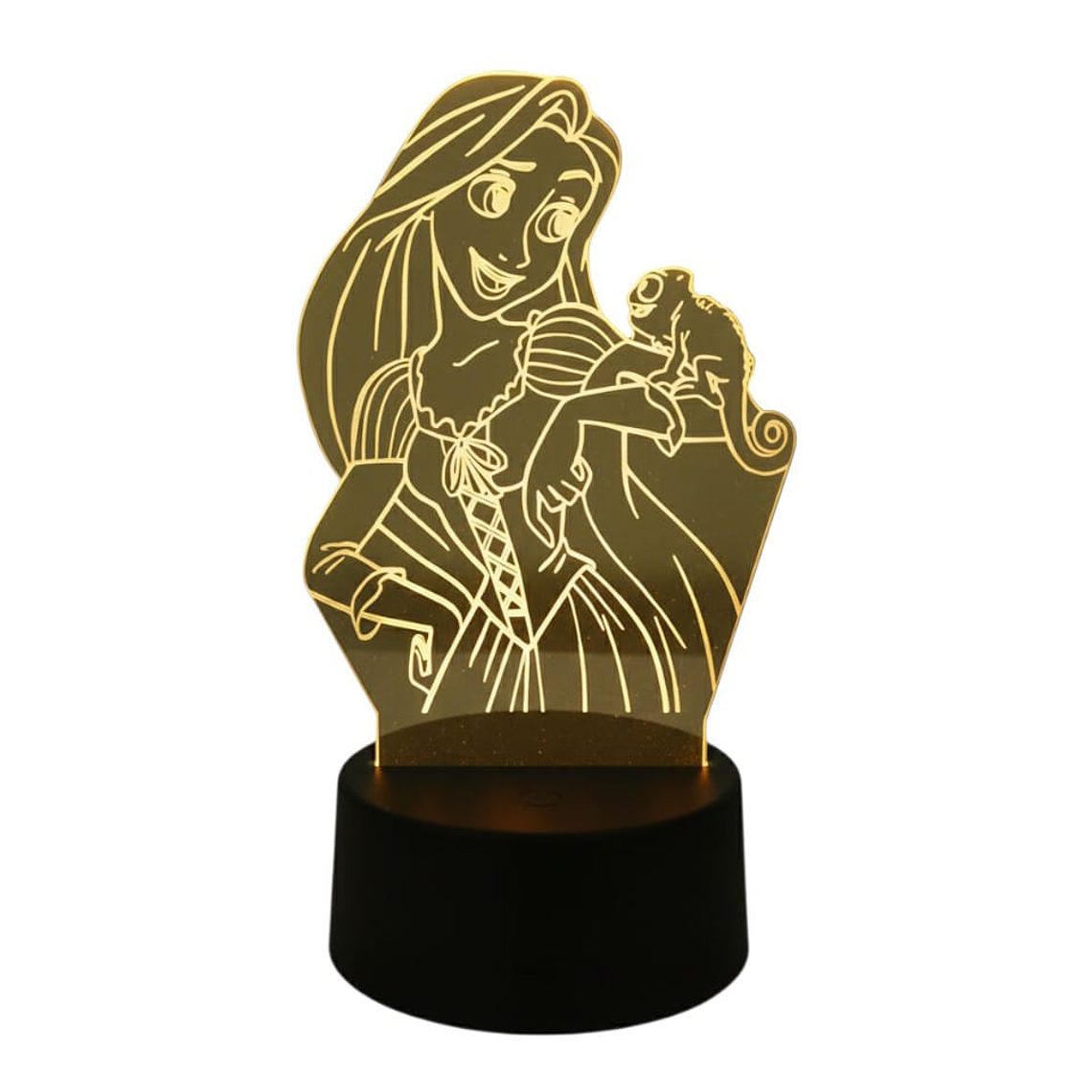 Lampara 3D Rapunzel 7 colores 3