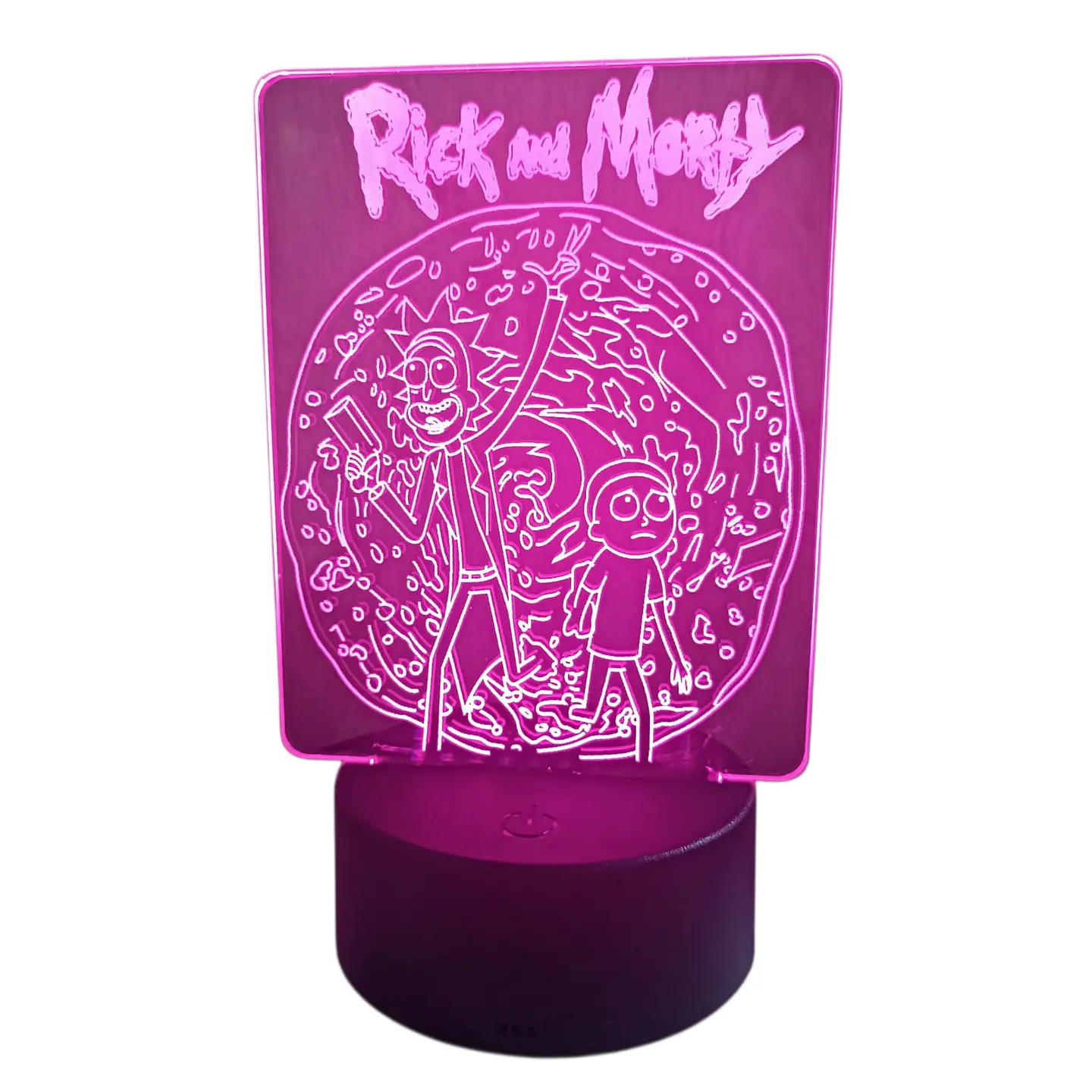 Lampara 3D Rick And Morty 7 colores 2