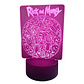 Lampara 3D Rick And Morty 7 colores - Miniatura 2
