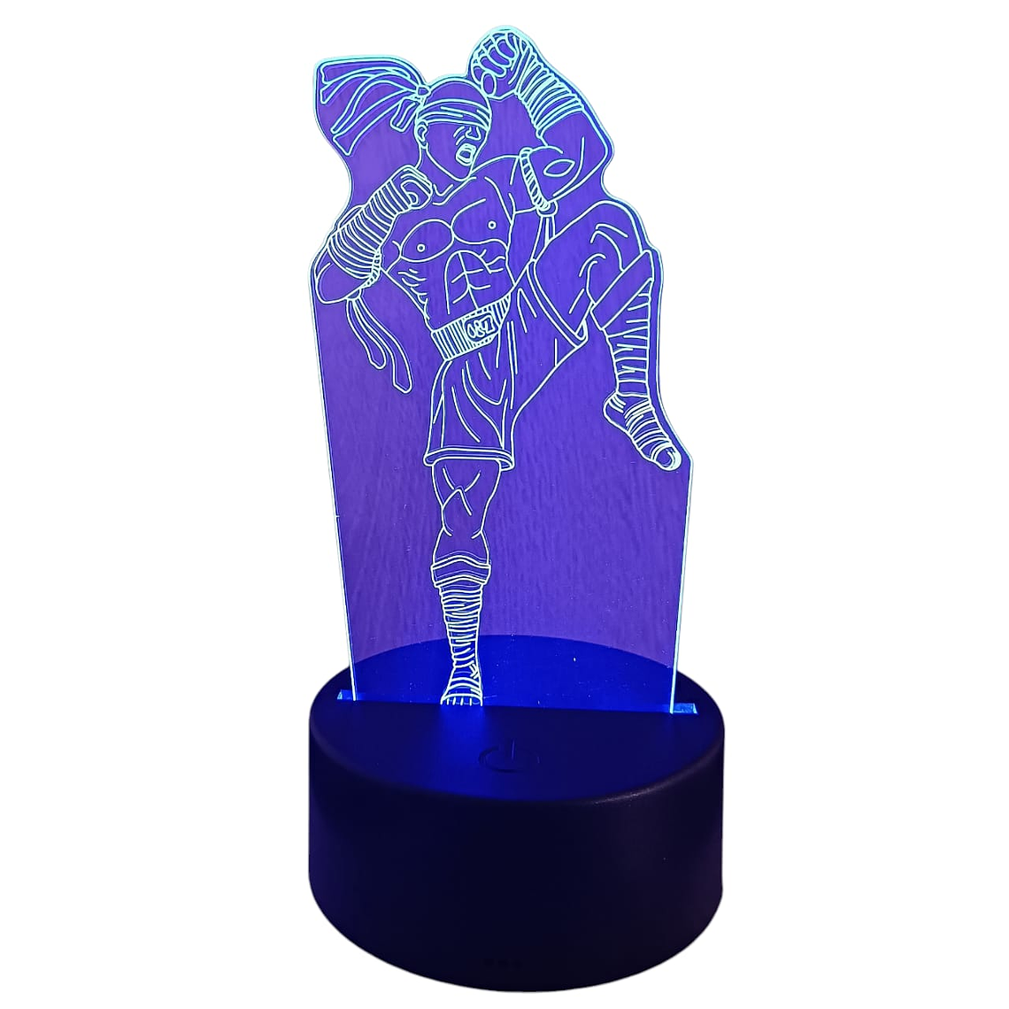 Lampara 3D Ninja Patada de 7 colores 1