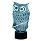 Lampara ilusion 3D Búho de 7 colores - Miniatura 3