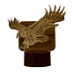 Lampara 3D Águila de 7 colores - Miniatura 1