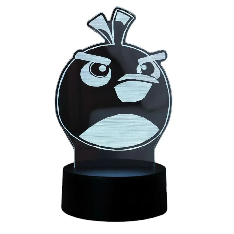 Lampara 3D Angry Birds 7 colores 3