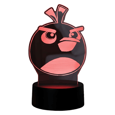 Lampara 3D Angry Birds 7 colores