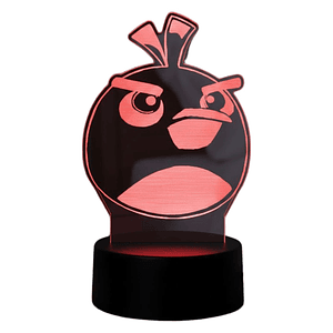 Lampara 3D Angry Birds 7 colores