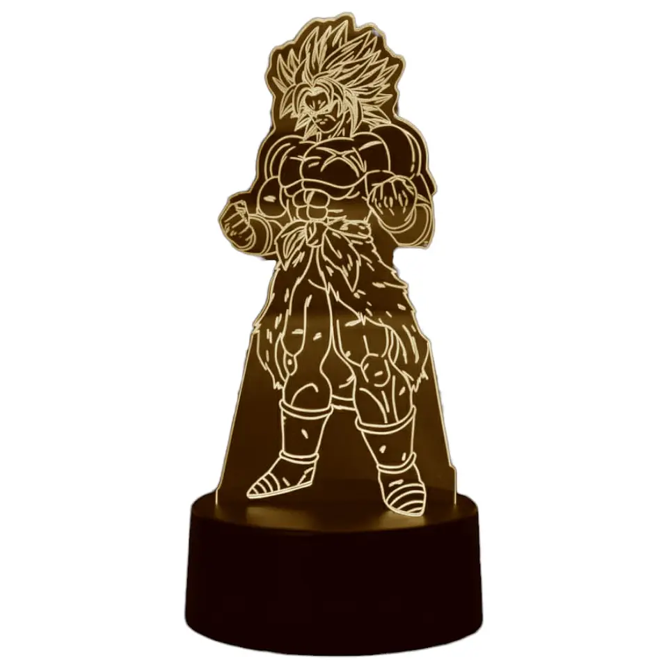 Lampara 3D Broly 7 colores 4