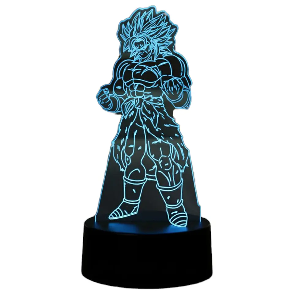Lampara 3D Broly 7 colores 2
