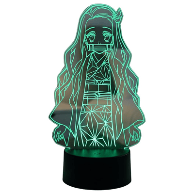 Lampara 3D Nezuko 7 colores