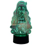 Lampara 3D Nezuko 7 colores - Miniatura 2