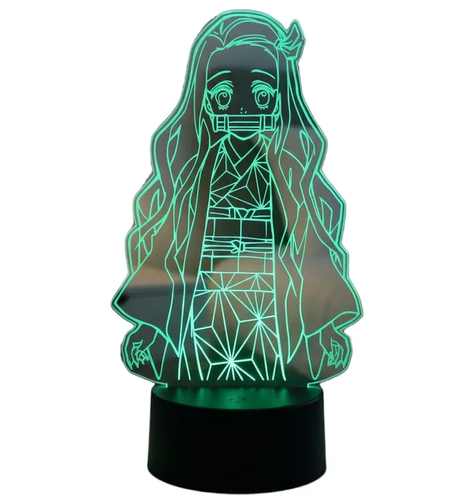 Lampara 3D Nezuko 7 colores 2