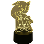 Lampara 3D Sonic 7 colores