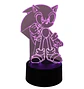 Lampara 3D Sonic 7 colores - Miniatura 2