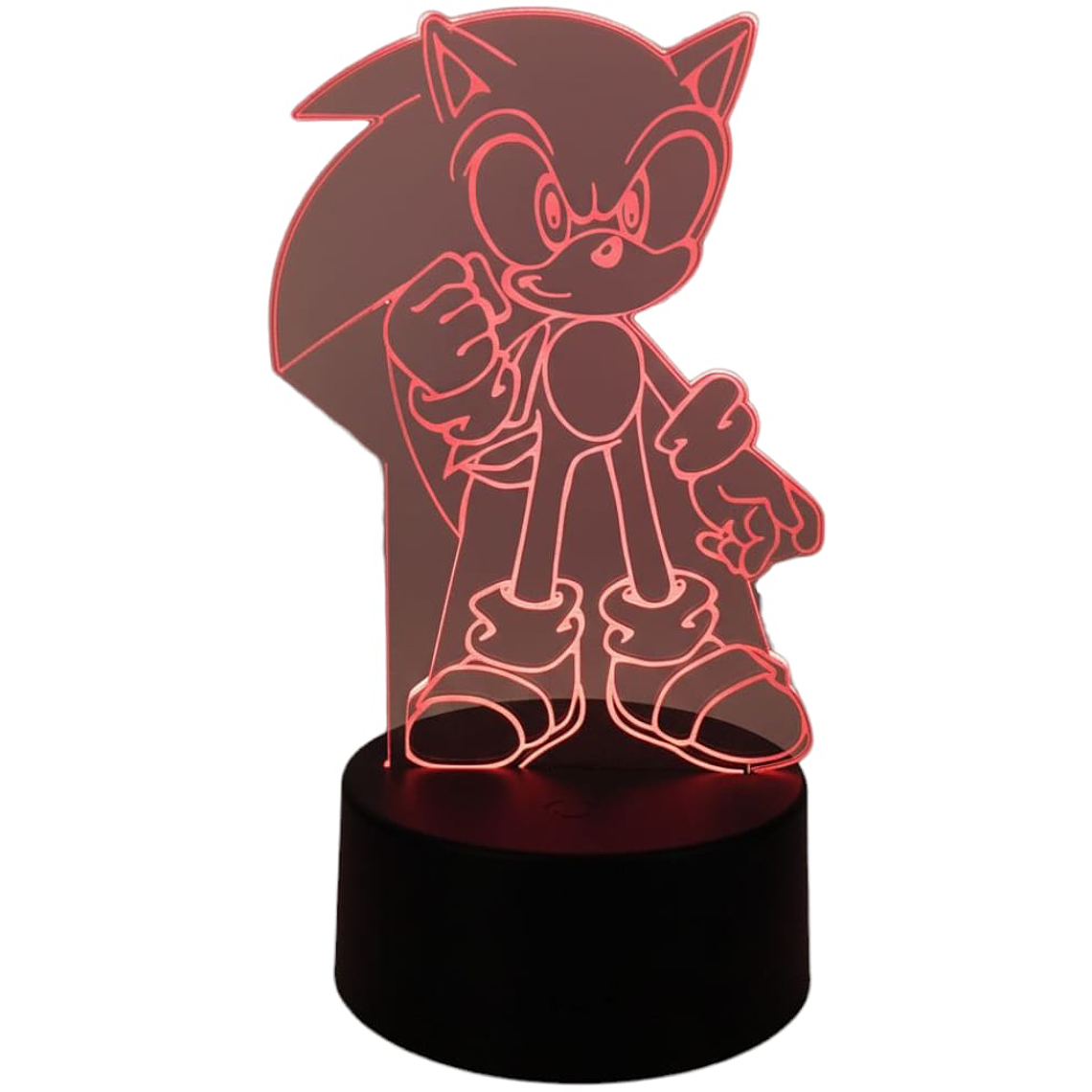 Lampara 3D Sonic 7 colores 3