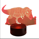 Lampara 3D Dino Niño de 7 colores