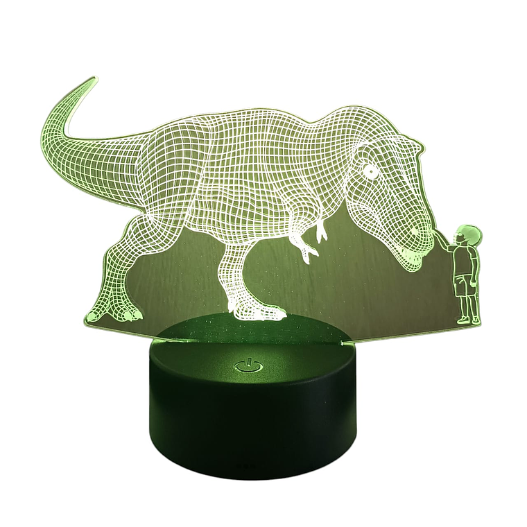 Lampara 3D Dino Niño de 7 colores 1
